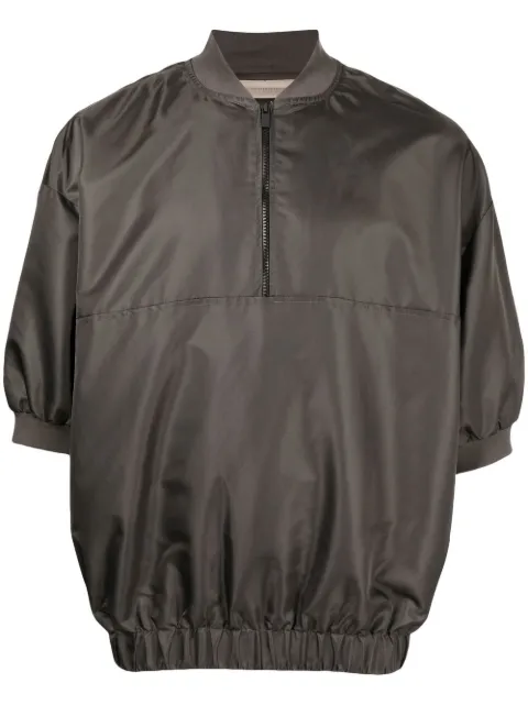 FEAR OF GOD ESSENTIALS half-zip band-collar sweatshirt Grey 202BT212000F