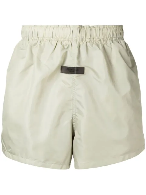 FEAR OF GOD ESSENTIALS Essentials logo-patch shorts Green 160BT212022F