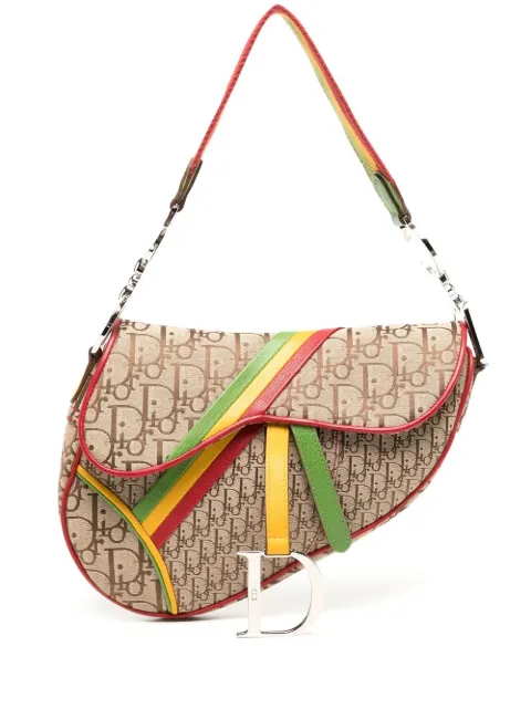 Christian Dior Pre-Owned 1990-2000s Rasta Trotter Saddle shoulder bag Brown 01RU0054