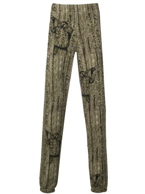 Off-White graphic detail track pants Green OMCH014S190030249901
