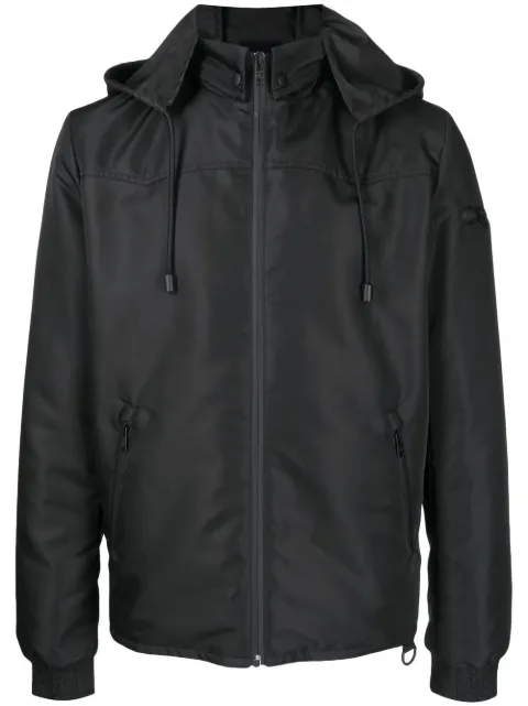 Lanvin graphic-print hooded jacket Black RMOU00245227P22