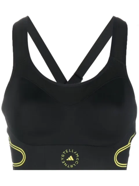 adidas by Stella McCartney TruePace running sports bra Black HG6856