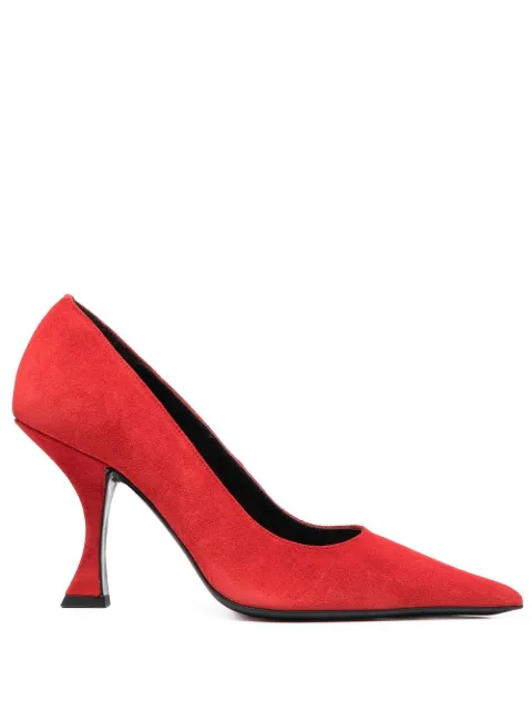 BY FAR Viva pointed-toe pumps Red 22PFVIVPMU