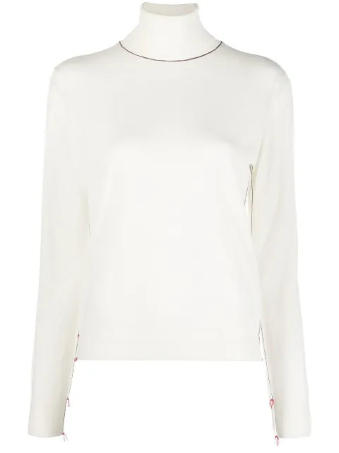 Maison Margiela Work-In-Progress high-neck jumper Neutrals SI0HA0006S17814