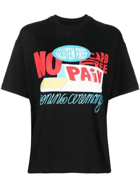 Opening Ceremony graphic-print cotton T-shirt Black YWAA010F22JER0091040