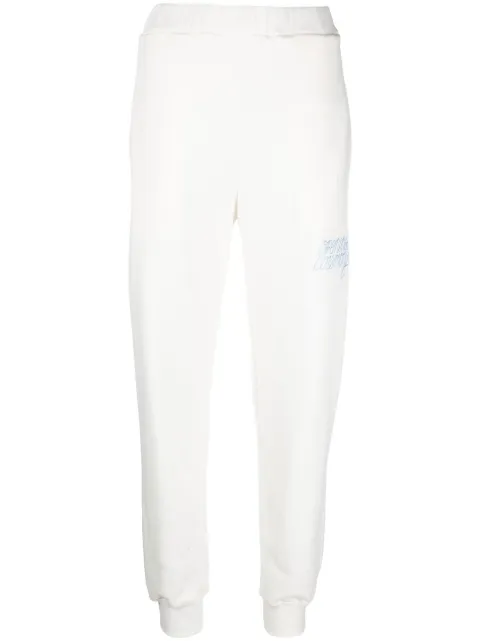 Opening Ceremony embroidered-logo slim track pants White YWCH007F22FLE0010140