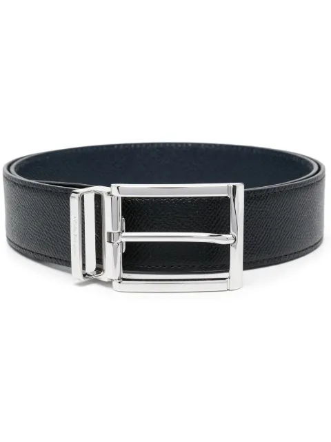 Ferragamo buckle-fastened leather belt Black 686658