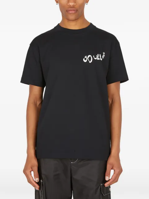 Soulland print-detail T-shirt Black 211281063