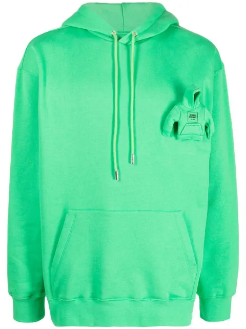 Opening Ceremony box-logo hoodie Green YMBB011F22FLE0015050