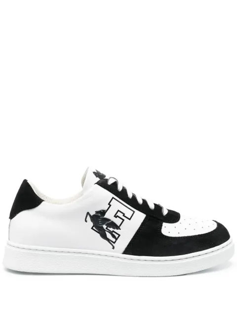 ETRO logo-print leather sneakers Black S121703008