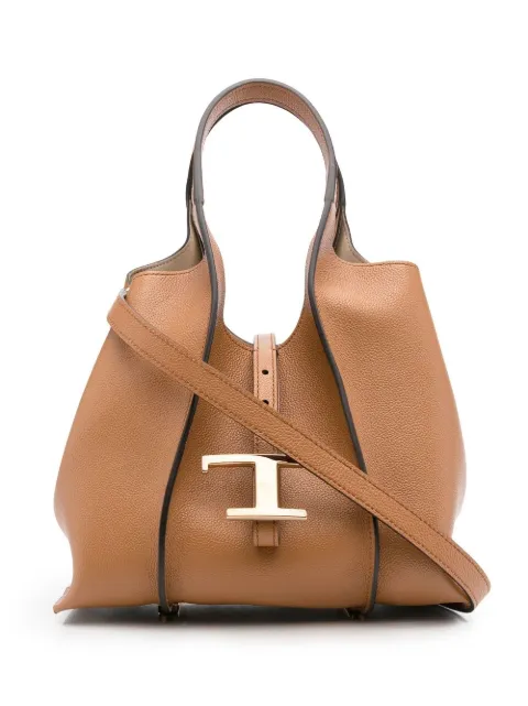 Tod's Timeless logo-plaque tote bag Neutrals XBWTSBA9100Q8E