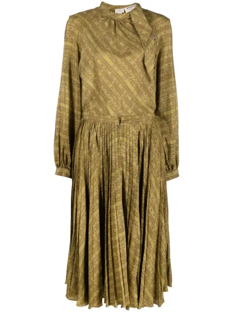 A.N.G.E.L.O. Vintage Cult 1970s diagonal striped pattern two-piece set Green ANG350ZAA