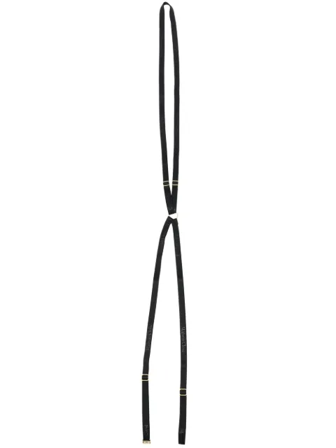 Maison Close Signature logo-print harness Black 560350