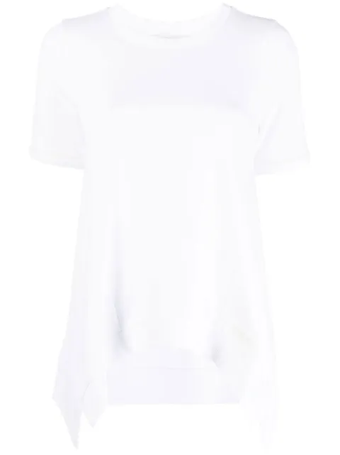 Stella McCartney waterfall-hem T-shirt White 6J00503SPW75
