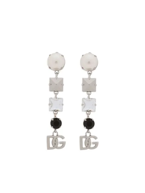 Dolce & Gabbana DG logo pendant earrings Silver WEO6Z2W1111