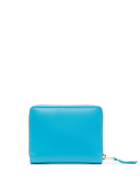 Comme Des Garçons Wallet leather zip wallet Blue SA2110