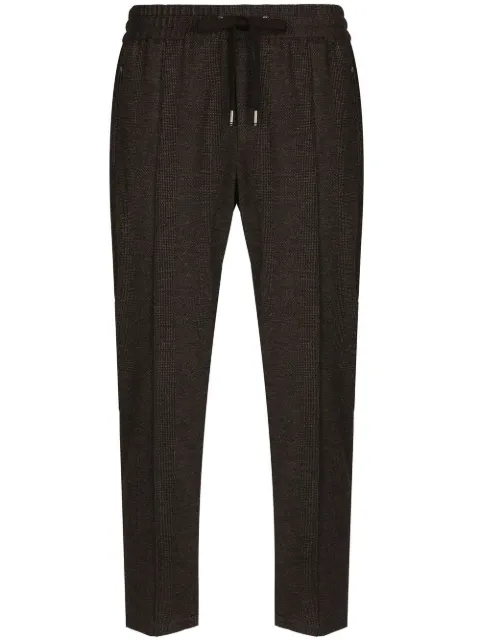 Dolce & Gabbana check-print joggers Grey GYACETGF155