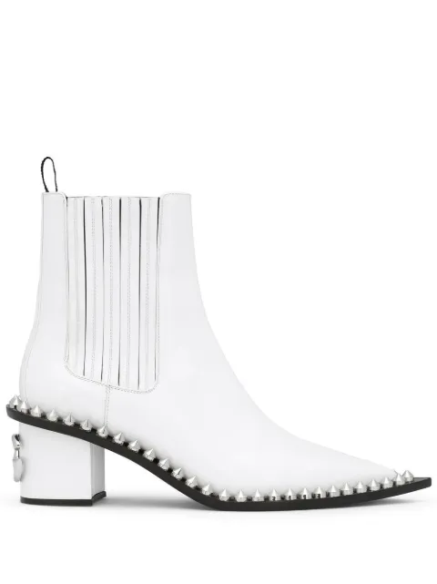 Dolce & Gabbana studded ankle boots White CT0883A1037
