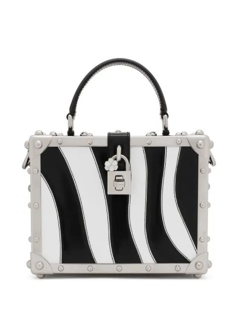 Dolce & Gabbana Dolce Box zebra-print top-handle bag White BB5970AA464