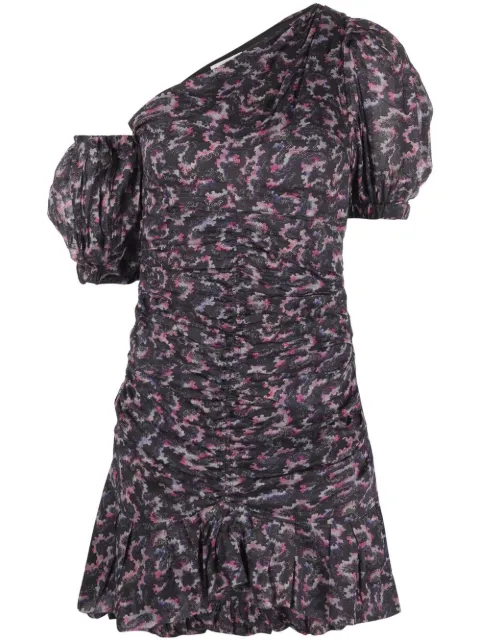 MARANT ÉTOILE Lecia asymmetric mini dress Blue RO221322A032E