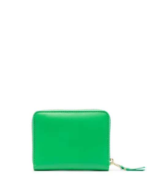 Comme Des Garçons Wallet leather zipped wallet Green SA2110