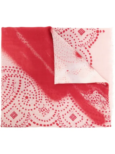 Givenchy Greco-print lightweight scarf Pink GW1414SO18