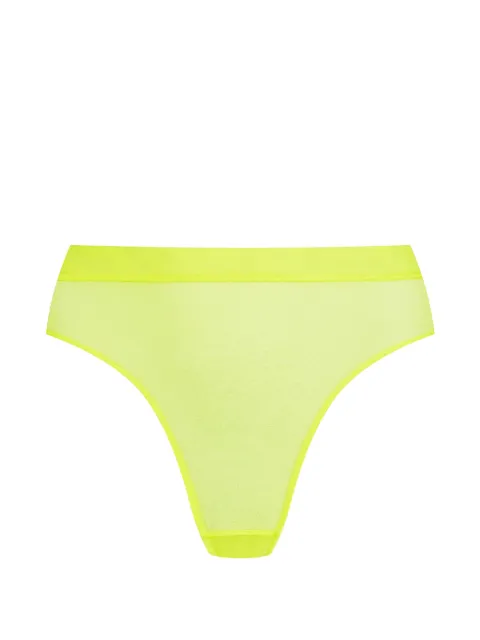 Maison Close Corps à Corps Neon high-waisted thong Yellow 560877