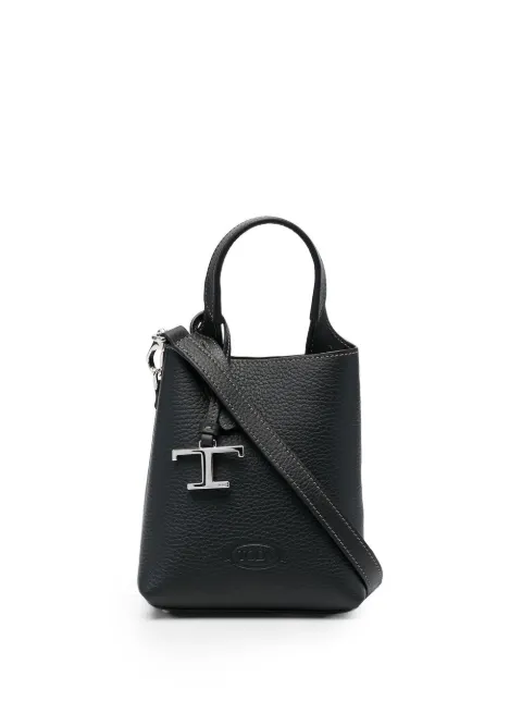 Tod's logo-plaque tote bag Black XBWAPAT9000QRI