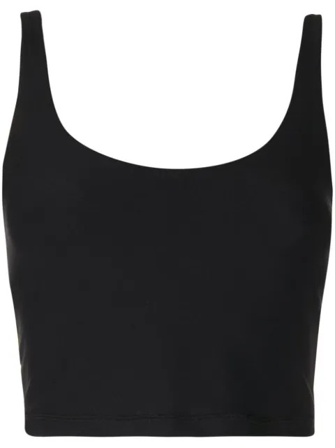 The Upside Tess logo-print sleeveless top Black USW021007BLACK