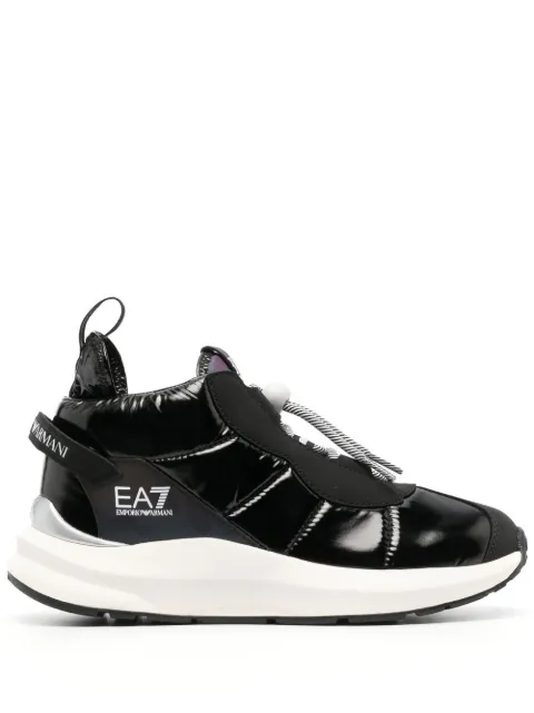 Ea7 Emporio Armani padded mid-top sneakers Black X8M004XK308