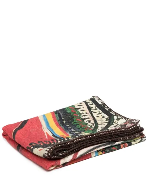 Givenchy illustration-print wool blanket Multicolour GV1315SO495