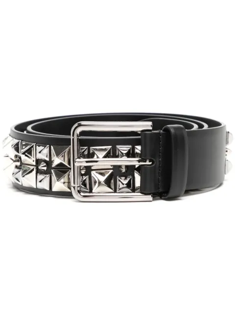 Dolce & Gabbana stud-detail leather belt Black BC4735AC172