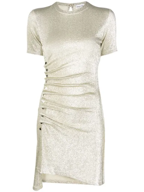 Rabanne asymmetric T-shirt mini dress Gold 22PJRO413VI0261
