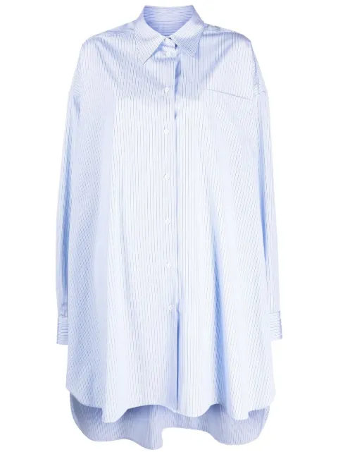 Maison Margiela cotton poplin pinstriped shirt Blue SI0DL0002S54945