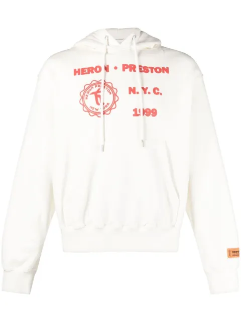 Heron Preston Medieval Heron hoodie White HMBB024F22JER0040125
