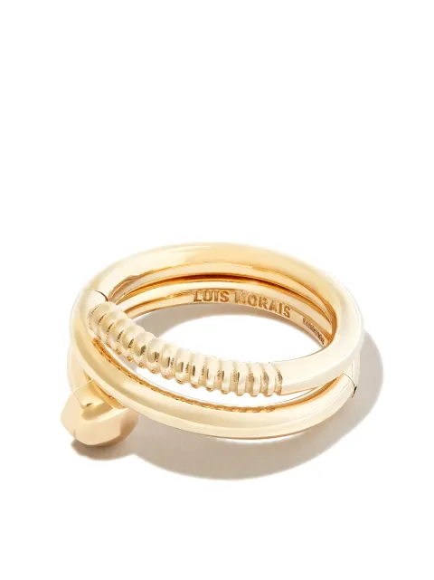 LUIS MORAIS 14kt yellow gold Serpentine screw ring Gold SERPENTINESSCREWR