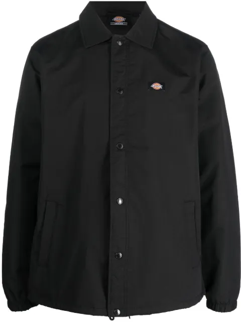Dickies Construct logo-patch long-sleeve jacket Black DK0A4XEWBLK1
