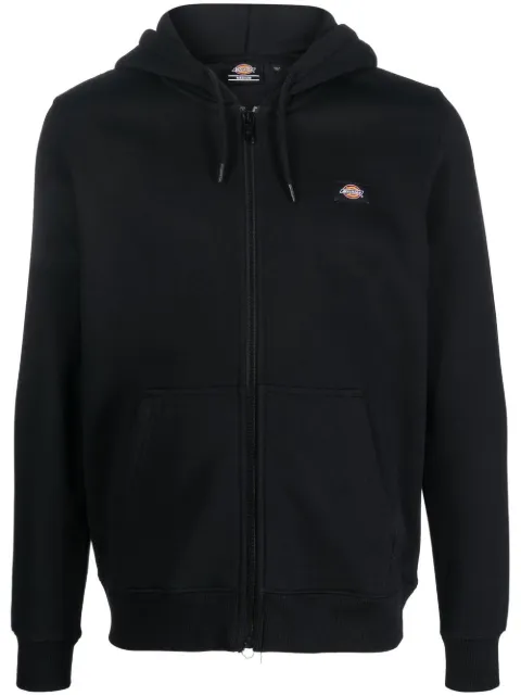 Dickies Construct logo-patch long-sleeve hoodie Black DK0A4XD3BLK1