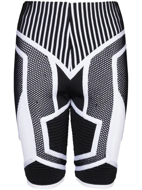 Balmain knit cycling-shorts Black YF0PB084KC87