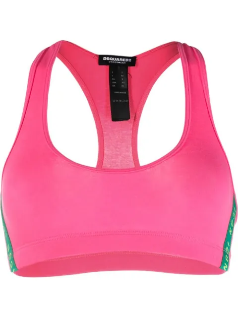 DSQUARED2 Icon color-block bikini top Pink D8RG84040ISA01
