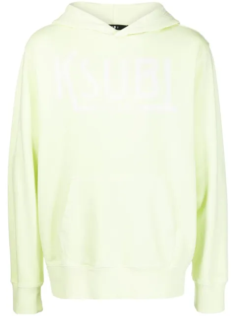 Ksubi logo-print cotton hoodie Green MPF22FL020