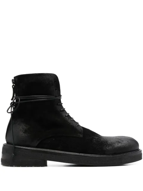 Marsèll Parrucca suede combat boots Black MM2961141