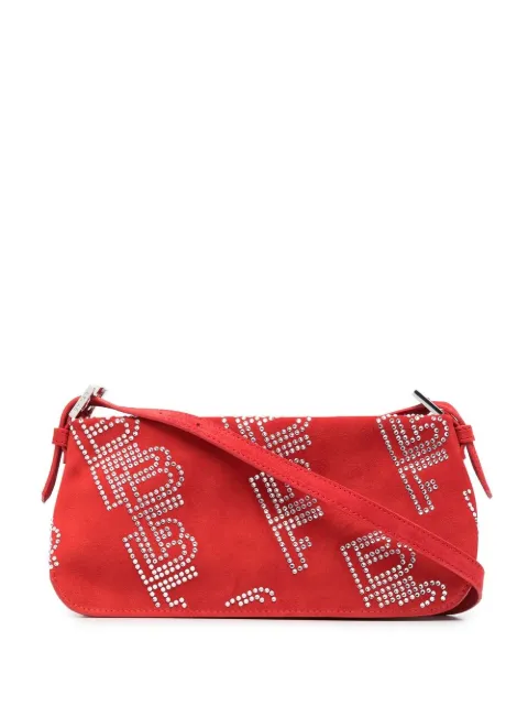 BY FAR Dulce crystal-embellished shoulder bag Red 22PFDULSPMSNCMED