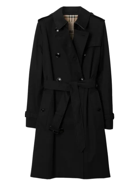 Burberry The Mid-length Kensington Heritage trench Coat Black 8059243