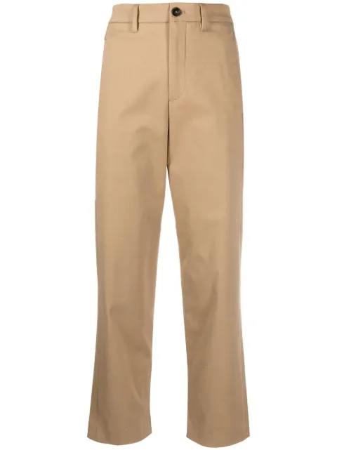 Woolrich stretch-twill trousers Brown CFWWTR0136FRUT3028
