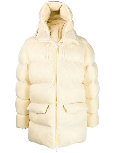 Woolrich tie-dye effect padded coat Yellow CFWOOU0666MRUT3270