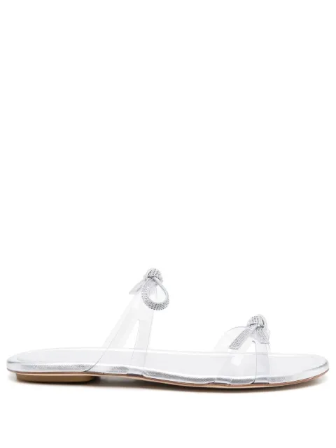 Stuart Weitzman SW Bow slides White SB581PVQ
