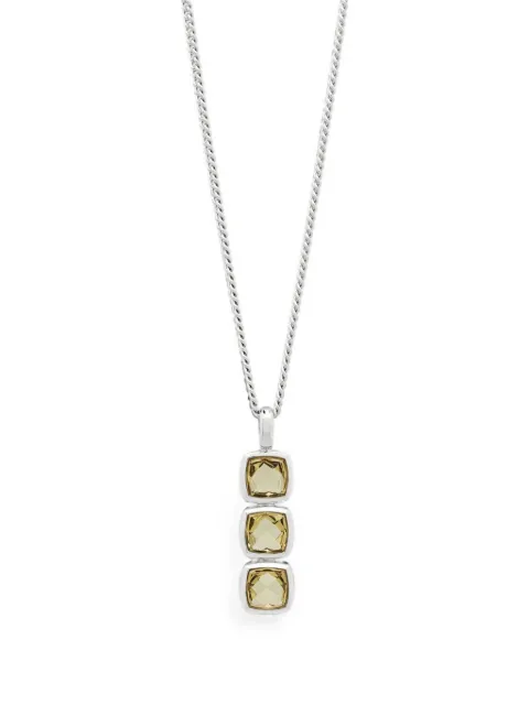 Tom Wood sterling silver quartz pendant necklace Silver NP76CPOLQ01S925
