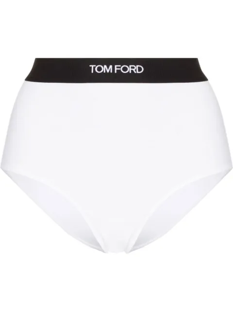 TOM FORD logo-waist briefs White KNJ008JEX011AW002