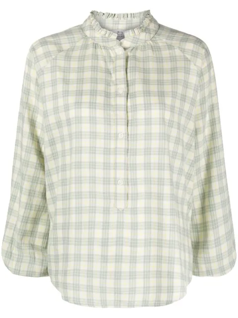 Woolrich checked cotton blouse Green CFWWSI0159FRUT31806572